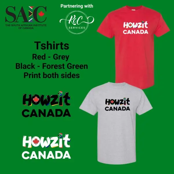 Howzit Canada T-Shirt – Your Shortcut to Saffa Connections