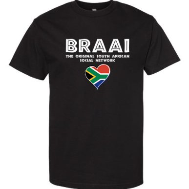 black braai the original tshirt