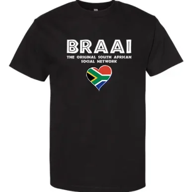 black braai the original tshirt